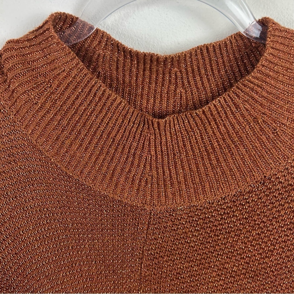 Free People Fete Knit Metallic rare sweater dress with velvet belt size: S - Picture 7 of 15